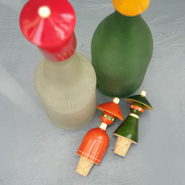 The Madhatters bottle stopper set (pair)