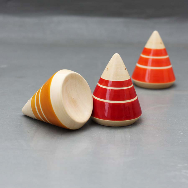 red, yellow and orange incense holders