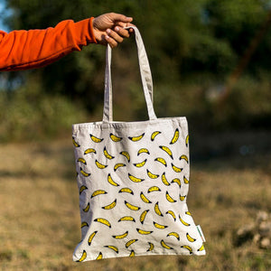 Bananas, Embroidered Tote Bag