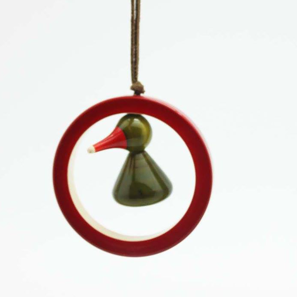 Bird-in-a-Ring Christmas Ornament
