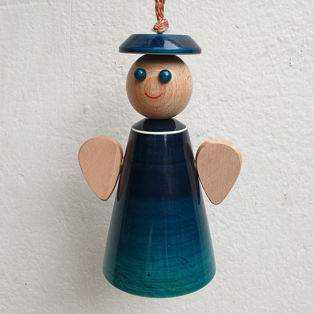 Blue Wooden Angel