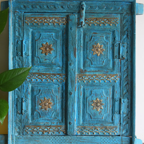 Turquoise Vintage Indian Window