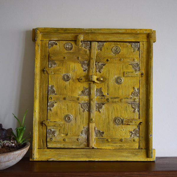 Yellow Vintage Indian Window